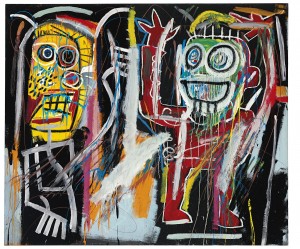 Jean-Michel Basquiat (1960-1988) - Dustheads sold for $48,843,750.  Courtesy Christie's Images Ltd., 2013.