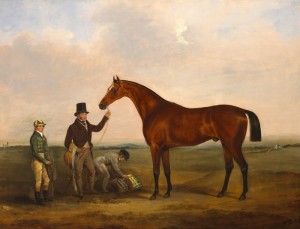 Col. Westenra's Freney by William Brocas, one of a pair of equestrian portraits which sold for 29,000.