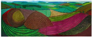 Double East Yorkshire by David Hockney sold for £3,442,500. (Click on image to enlarge).