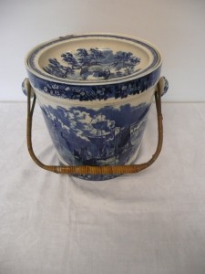 An antique Wedgwood blue and white bucket and it'd (100-200)
