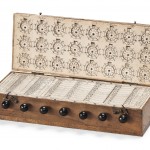 The pocket sized 1678 arithmetical machine. (Click on image to enlarge).