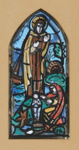 Evie Hone (1894-1955) - Design for stained glass window, Kilmilkin Church, Maam, Connemara 1950 (1,200-1,500).