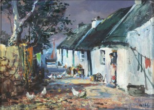Kenneth Webb (born 1927) - The Claddagh, Galway (1,500-1,800).