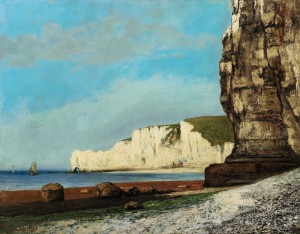 Gustave Courbet Étretat: les falaises Oil on canvas Painted in 1870 Estimate $2/3 million