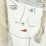 Louis le Brocquy HRHA (1916-2012) HEAD OF GIRL, 1947 (5,000-7,000)