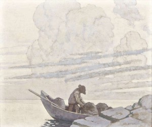 Paul Henry RHA RUA (1876-1958) The Lobster Fisher at Dusk sold for 160,000 at hammer.