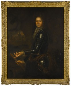 Portrait of a gentleman probably William Steward, 1st Viscount Mountjoy (1653-1692) attributed to Garret Morphey.