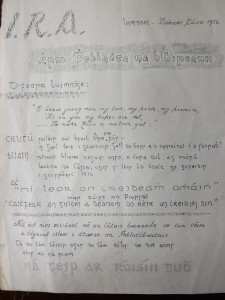 This 1956 IRA recruitment flyer is at Limerick Auction Rooms on September 18. (Click on image to enlarge).