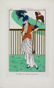 Toilette aux couleurs gagnantes, Jan van Brock, from Journal des Dames et des Modes, engraving and pochoir, 10 July 1913, Paris, France, CBL Wep 0885, ©Trustees of the Chester Beatty Library