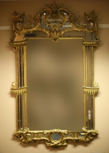 An early George III carved giltwood wall mirror (14,000-18,000)