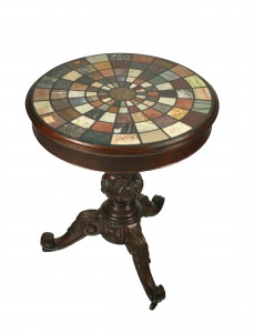 A William IV centre table with specimen top (3,000-4,000)