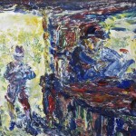 Jack Butler Yeats RHA (1871-1957) The Day's First Customer (1952) (80,000-120,000) sold for 115,000.