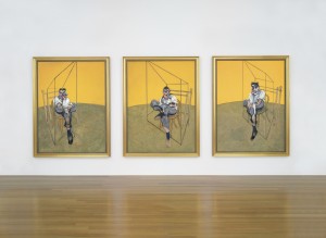 Francis Bacon's Three Studies of Lucian Freud, 1969.  (Click on image to enlarge it).