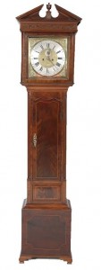 Irish mahogany long case clock by William Maddock, Waterford.