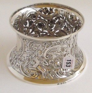 A George V  Irish Silver dish ring by S.H. Waterhouse, Dublin 1932 (1,200-1,500).