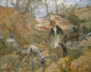Dorothea Sharp (1875-1955) - The Young Goatherd - sold for 19,800.