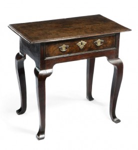 Oak lowboy c1710.