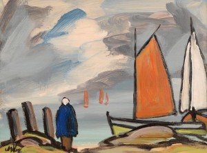 Markey Robinson (1918-1999) Watching the Boats (1,000-1,500).