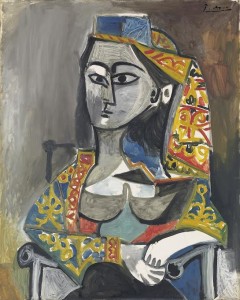 Pablo Picasso Femme au costume turc dans un fauteuil courtesy Christie's Images Ltd., 2014