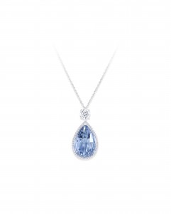 Graff will bring this 10.57 carat fancy intense blue diamond pendant to TEFAF.