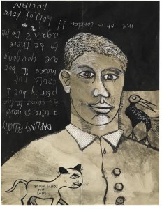 A portrait of a boy by Lucian Freud sold for £122,500.