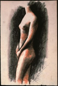 PICASSO 1920  NU DEBOUT DE PROFIL  COPYWRIGHT SUCCESSION PICASSO 2014