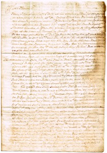 An original letter relating to the campaign of William of Orange in Ireland (300-500).