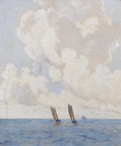 Boats at Sea by Paul Henry.