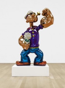 Jeff Koons Popeye signed, dated 2009-2011 and numbered 3/3.