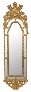 One of a pair of mid-18th century Italian gilt framed mirrors  (6,000-9,000).