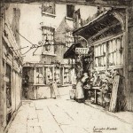 MYRA KATHLEEN HUGHES (c.1885-1918) Leinster Market Etching dated 1909 (100-150).