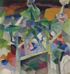 Aristarkh Lentulov (1882-1943) Landscape with bridge, Kislovodsk painted in 1913.  (£1.5-2.5 million).