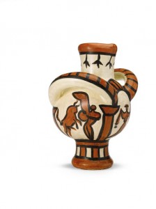 PABLO PICASSO 1881 - 1973 GROS OISEAU CORRIDA (A. R. 191) Terre de faïence vase, 1953, numbered 7, from the edition of 25 Estimate £60,000 — 80,000 Sold for £68,500.