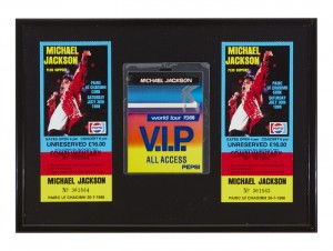 Michael Jackson 30 July 1988 Cork concert tickets and VIP pass. (100-150)