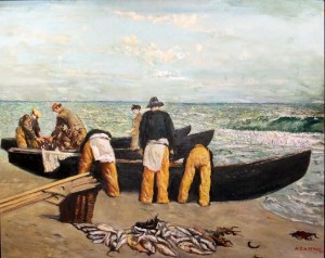 Unloading the Catch by Sean Keating (1889-1977) (40,000-60,000).