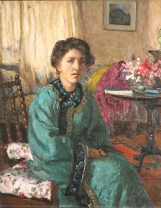 Portrait of Mrs. George Russell by Frances Baker (1873-1944) (3,000-5,000).