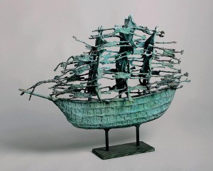 John Behan (b1932)  Ghost Famine Ship (unique) (15,000-20,000)