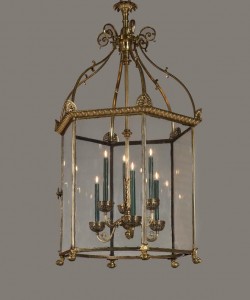 An exceptionally large and antique Irish lantern at Apter-Fredericks priced at £150,000.