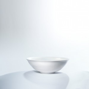 Echo - a white eggshell porcelain bowl