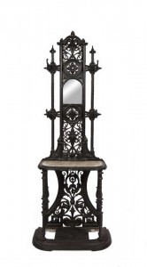 A VICTORIAN COALBROOKDALE CAST IRON HALL STAND (500-700)