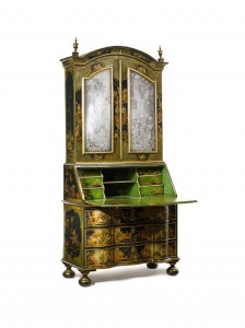 German Baroque Japanned Bureau Bookcase Dresden, second quarter 18th century ($80,000-120,000).