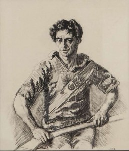 Seán Keating PRHA HRA HRSA (1889-1977) Study after The Tipperary Hurler.