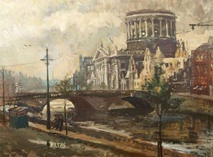 Kathleen Fox (1880-1963) Ruins of the Four Courts (8,000)
