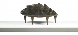 HUMBERTO (B. 1953) & FERNARNDO (B. 1961) CAMPANA A UNIQUE 'PEIXE' BENCH, 1989  cut and welded steel (£80,000-120,000).  Courtesy Christie's Images Ltd., 2014.