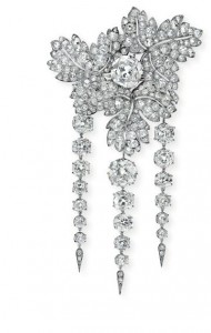 Empress Eugenie’s Feuilles de Groseillier brooch courtesy Christie's Images Ltd., 2014.