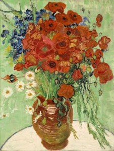Vincent van Gogh’s STILL LIFE, VASE WITH DAISIES AND POPPIES