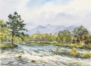 Robert Egginton CARAGH RIVER AT BLACKSTONES BRIDGE, CO KERRY (800-1,200).