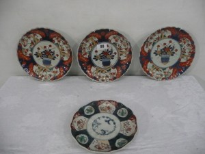 Four Imari plates (30-40)