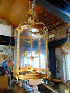 An antique lantern.