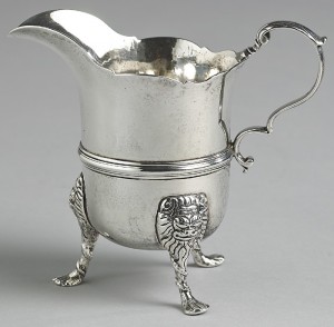 A George II silver cream jug by Joseph Johns, Limerick sold for 8,400.